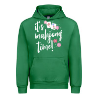 Emerald womens mahjong gift for her mahjong player v neck t shirt Urban Hoodie - DesignPulse