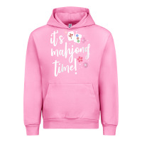 Fuchsia Pink womens mahjong gift for her mahjong player v neck t shirt Urban Hoodie - DesignPulse