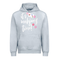 Heather Grey womens mahjong gift for her mahjong player v neck t shirt Urban Hoodie - DesignPulse
