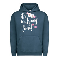 Pigment Midnight Navy womens mahjong gift for her mahjong player v neck t shirt Urban Hoodie - DesignPulse