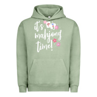 Pigment Oil Green womens mahjong gift for her mahjong player v neck t shirt Urban Hoodie - DesignPulse