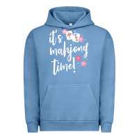 Pigment Pebble Blue womens mahjong gift for her mahjong player v neck t shirt Urban Hoodie - DesignPulse