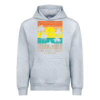 Heather Grey windansea beach california ca surfer surfing surf palm tree Urban Hoodie - DesignPulse