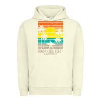 Pigment Pistachio windansea beach california ca surfer surfing surf palm tree Urban Hoodie - DesignPulse