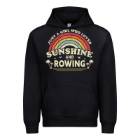Black Rowing  . Just A Girl Who Loves Sunshine And Rowing Urban Hoodie - DesignPulse