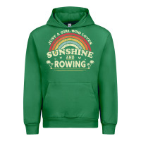 Emerald Rowing  . Just A Girl Who Loves Sunshine And Rowing Urban Hoodie - DesignPulse