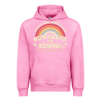 Fuchsia Pink Rowing  . Just A Girl Who Loves Sunshine And Rowing Urban Hoodie - DesignPulse