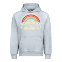Heather Grey Rowing  . Just A Girl Who Loves Sunshine And Rowing Urban Hoodie - DesignPulse