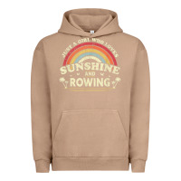 Pigment Burro Rowing  . Just A Girl Who Loves Sunshine And Rowing Urban Hoodie - DesignPulse