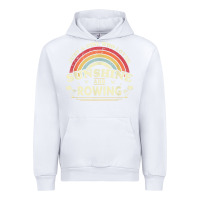 White Rowing  . Just A Girl Who Loves Sunshine And Rowing Urban Hoodie - DesignPulse
