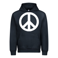 Navy Peace Sign Urban Hoodie - DesignPulse