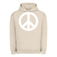 Pigment French Oak Peace Sign Urban Hoodie - DesignPulse