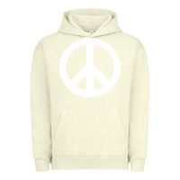 Pigment Pistachio Peace Sign Urban Hoodie - DesignPulse