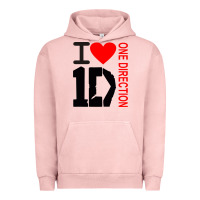 Pigment Salmon one direction Urban Hoodie - DesignPulse