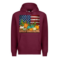Burgundy fall themed american tumbler Premium Hoodie - Jasminsmagicworld