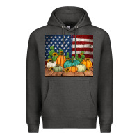 Charcoal Heather fall themed american tumbler Premium Hoodie - Jasminsmagicworld
