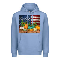 Colony Blue fall themed american tumbler Premium Hoodie - Jasminsmagicworld