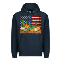 Navy fall themed american tumbler Premium Hoodie - Jasminsmagicworld