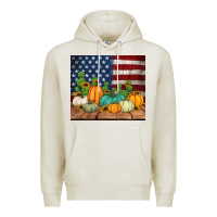 Oatmeal Heather fall themed american tumbler Premium Hoodie - Jasminsmagicworld