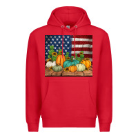 Red fall themed american tumbler Premium Hoodie - Jasminsmagicworld