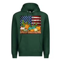 Sports Green fall themed american tumbler Premium Hoodie - Jasminsmagicworld