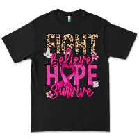 Black Fight believe hope survive Cancer Awareness Premium Tee - HowdyJamesFarm