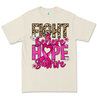 Bone Fight believe hope survive Cancer Awareness Premium Tee - HowdyJamesFarm