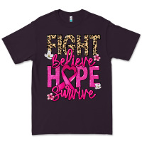Plum Fight believe hope survive Cancer Awareness Premium Tee - HowdyJamesFarm