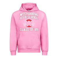 Fuchsia Pink westerburg class of 89 (heathers) variant Urban Hoodie - DesignPulse