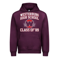 Mauve Wine westerburg class of 89 (heathers) variant Urban Hoodie - DesignPulse