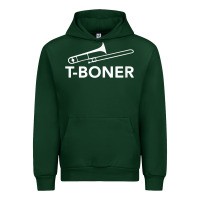 Forest Green funny trombone funny t boner funny t boner tboner Urban Hoodie - DesignPulse
