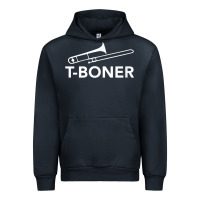 Navy funny trombone funny t boner funny t boner tboner Urban Hoodie - DesignPulse