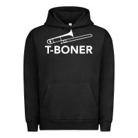 Pigment Black funny trombone funny t boner funny t boner tboner Urban Hoodie - DesignPulse