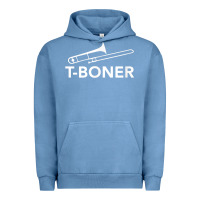 Pigment Pebble Blue funny trombone funny t boner funny t boner tboner Urban Hoodie - DesignPulse