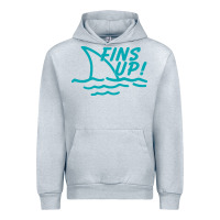 Heather Grey fins up jimmy Urban Hoodie - DesignPulse
