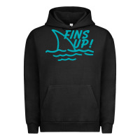 Pigment Black fins up jimmy Urban Hoodie - DesignPulse