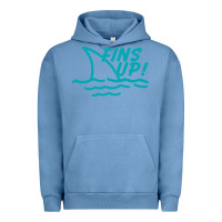 Pigment Pebble Blue fins up jimmy Urban Hoodie - DesignPulse