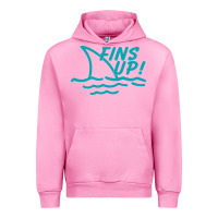 Fuchsia Pink fins up jimmy Urban Hoodie - DesignPulse
