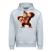 Heather Grey Donkey Kong 3D Poster Urban Hoodie - DesignPulse
