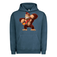 Pigment Midnight Navy Donkey Kong 3D Poster Urban Hoodie - DesignPulse