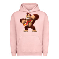 Pigment Salmon Donkey Kong 3D Poster Urban Hoodie - DesignPulse