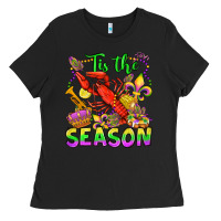 Black tis the season mardi gras olivia Ladies Tee - OliviaCreatesArt