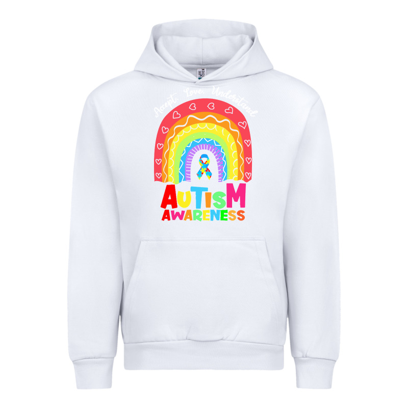 Autism Awareness Month T  Shirt Autism Awareness Rainbow Accept Unders Urban Hoodie by DesignPulse | Teevron