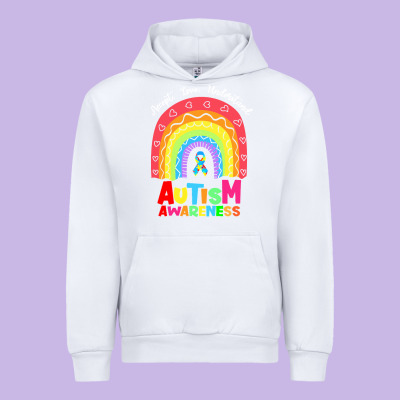 Autism Awareness Month T  Shirt Autism Awareness Rainbow Accept Unders Urban Hoodie Designed By Designpulse