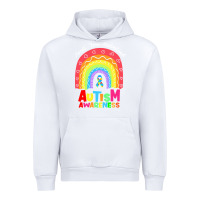 White autism awareness month t  shirt autism awareness rainbow accept unders Urban Hoodie - DesignPulse