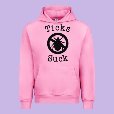 Ticks Suck Shirt Lyme Disease Gift Green Awareness Ribbon Urban Hoodie Designed By Designpulse