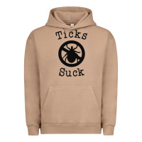 Pigment Burro ticks suck shirt lyme disease gift green awareness ribbon Urban Hoodie - DesignPulse