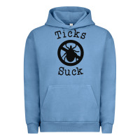 Pigment Pebble Blue ticks suck shirt lyme disease gift green awareness ribbon Urban Hoodie - DesignPulse