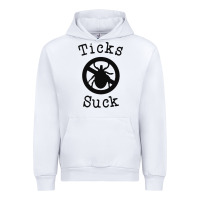 White ticks suck shirt lyme disease gift green awareness ribbon Urban Hoodie - DesignPulse