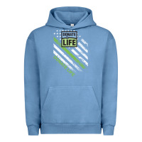 Pigment Pebble Blue donate life Urban Hoodie - DesignPulse